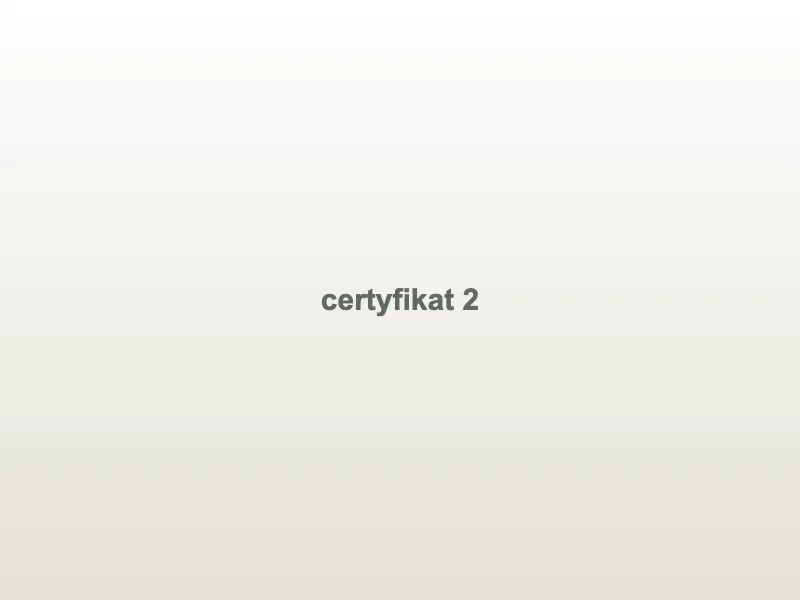 Certyfikat: Dietetyk